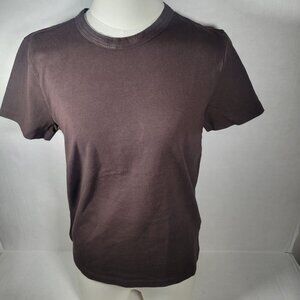Madewell Mens Brown Casual Everyday Cotton Perfect Crewneck T-Shirt Size XXS